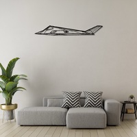 F-117 Nighthawk Ð Stealth Attack Aircraft Silhouette Metal Wall Art