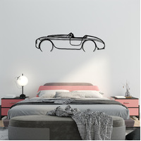 Ferrari 166M Silhouette Metal Wall Art