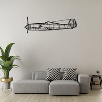 Focke-Wulf Ta 152 H-1 Ð High-Altitude Fighter Aircraft Silhouette Metal Wall Art