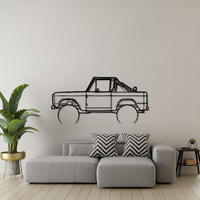 Ford 1968 Bronco Silhouette Metal Wall Art