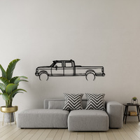 Ford 1989 F 350 Silhouette Metal Wall Art