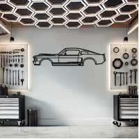 Ford 'Eleanor' Mustang Silhouette Metal Wall Art