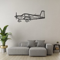 Grumman AG-5B Tiger Ð Light Single-Engine Aircraft Silhouette Metal Wall Art