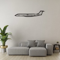 Gulfstream G-II (Grumman) Ð Mid-Size Business Jet Silhouette Metal Wall Art