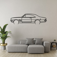 Holden HK Monaro GTS Silhouette Metal Wall Art