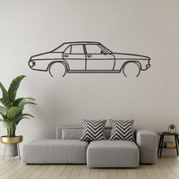 Holden HQ 1974 Silhouette Metal Wall Art