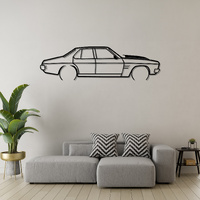 Holden HQ Sedan Silhouette Metal Wall Art
