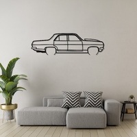 Holden HR 1967 Silhouette Metal Wall Art