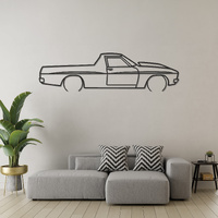 Holden HZ Sandman Silhouette Metal Wall Art