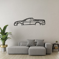 Holden VF Maloo Silhouette Metal Wall Art
