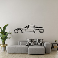Honda 2004 S2000 Silhouette Metal Wall Art