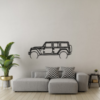 Jeep 2022 Wrangler Silhouette Metal Wall Art