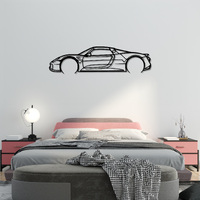 Koenigsegg Gemera Silhouette Metal Wall Art