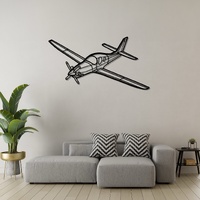 Lancair Evolution Ð High-Performance Kit Aircraft Silhouette Metal Wall Art