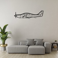 Lancair IV-P Ð High-Performance Pressurized Kit Aircraft Silhouette Metal Wall Art