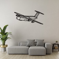 Lockheed C-5 Galaxy Ð Heavy Strategic Airlifter Silhouette Metal Wall Art