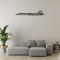 Lockheed SR-71 Blackbird Ð Strategic Reconnaissance Aircraft Silhouette Metal Wall Art