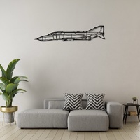 McDonnell Douglas F-4 Phantom Ð Supersonic Multirole Fighter Silhouette Metal Wall Art