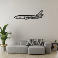 McDonnell Douglas KC-10 Extender Ð Aerial Refueling and Transport Aircraft Silhouette Metal Wall Art