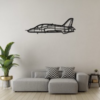 McDonnell Douglas T-45C Goshawk Ð Carrier-Based Jet Trainer Silhouette Metal Wall Art