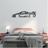 McLaren 22 P1 GTA Silhouette Metal Wall Art