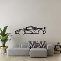 McLaren 2013 P1 Silhouette Metal Wall Art