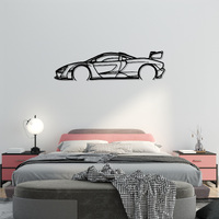 McLaren Senna Silhouette Metal Wall Art