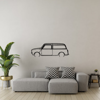 Mini 1977 Clubman Silhouette Metal Wall Art