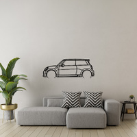 Mini 2013 Cooper Silhouette Metal Wall Art