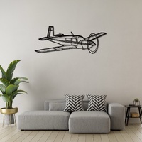 Mooney M20J Ð Angled View Silhouette Metal Wall Art