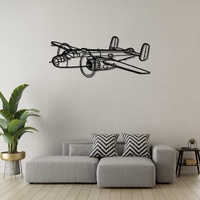 North American B-25J Ð World War II Medium Bomber Silhouette Metal Wall Art