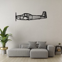 North American L-17 Navion Ð Classic Light Utility Aircraft Silhouette Metal Wall Art