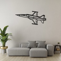 Northrop F-5 Tiger II Ð Supersonic Fighter Aircraft Silhouette Metal Wall Art