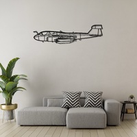 Northrop Grumman EA-6B Prowler Ð Electronic Warfare Aircraft Silhouette Metal Wall Art