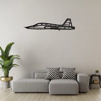 Northrop T-38 Talon Ð Supersonic Jet Trainer Silhouette Metal Wall Art