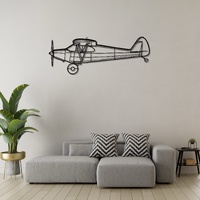 Piper PA-12 Super Cruiser Ð Three-Seat Light Aircraft Silhouette Metal Wall Art