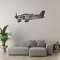 Piper Turbo Dakota PA-28-201T Ð 1979 High-Performance Aircraft Silhouette Metal Wall Art