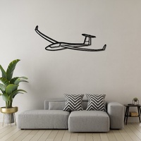 Schempp-Hirth Ventus 2cxT Ð High-Performance Two-Seater Glider Silhouette Metal Wall Art