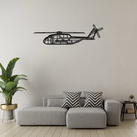 Sikorsky CH-53GS Ð Heavy-Lift Transport Helicopter Silhouette Metal Wall Art
