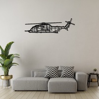 Sikorsky MH-53M Pave Low Ð Heavy-Lift Special Operations Helicopter Silhouette Metal Wall Art