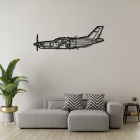 SOCATA TBM 900 Ð High-Performance Single-Engine Turboprop Silhouette Metal Wall Art