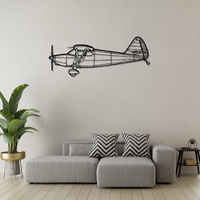 Stinson 108-2 Ð Classic Four-Seat Light Aircraft Silhouette Metal Wall Art