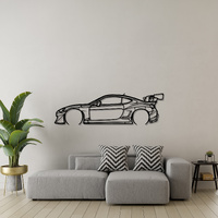 Subaru 2022 BRZ PandemV3 Silhouette Metal Wall Art
