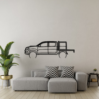 Toyota 2009 Hilux Silhouette Metal Wall Art