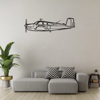 Beechcraft V35 Bonanza Ð High-Performance Single-Engine Aircraft Silhouette Metal Wall Art